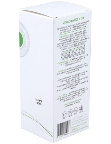 Liposomal K2+D3 60Ml. de Curesupport