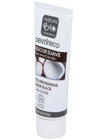 Dentifrico Frescor Suave Aloe-Coco 75Ml. Bio de Naturabio Cosmetics