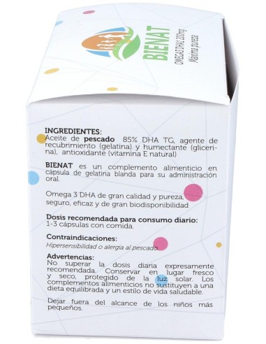 Bienat Dha Omega 3 1000Mg 120Cap. de Bienat