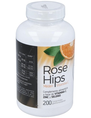 Rose Hips Vit. C + Zn + Se 200Comp. de Mederi Nutricion Integrativa