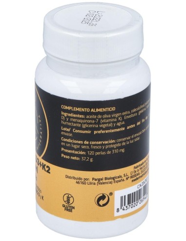 Vitamina D3 + K2 120Perlas de Mederi Nutricion Integrativa