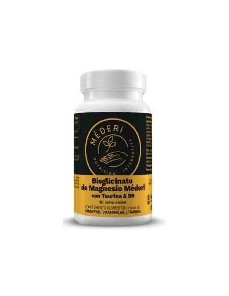 Bisglicinato De Magnesio Taurina+Vit B6 60Comp. de Mederi Nutricion Integrativa