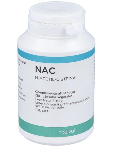 Nac N-Acetil-Cisteina 120Cap. de Codival