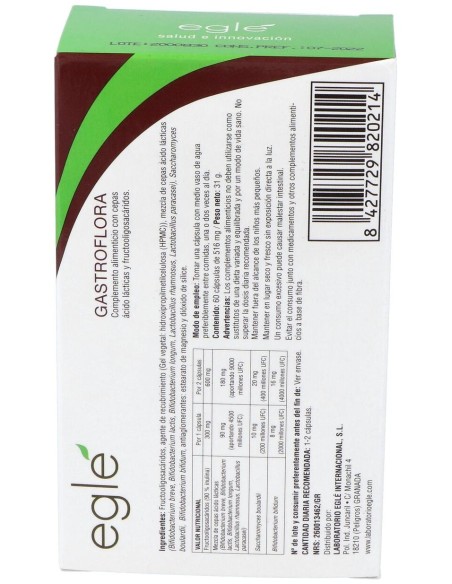 Gastroflora 60 Caps de Egle