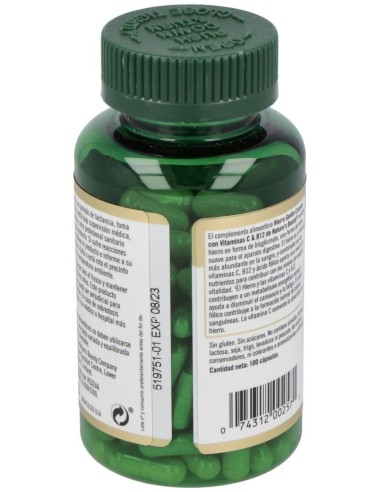 Hierroc/Vitc&B12 100Caps(24X50,1G)  de Nature´s Bounty