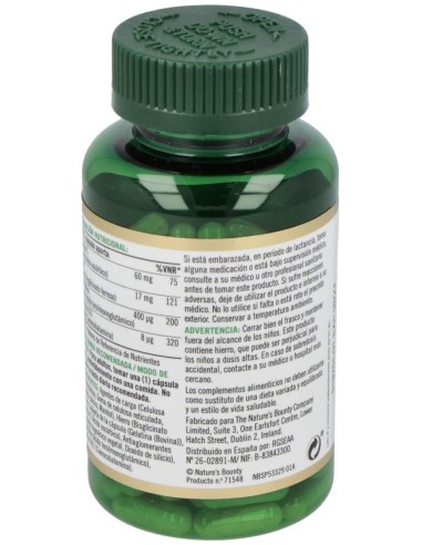 Hierroc/Vitc&B12 100Caps(24X50,1G)  de Nature´s Bounty