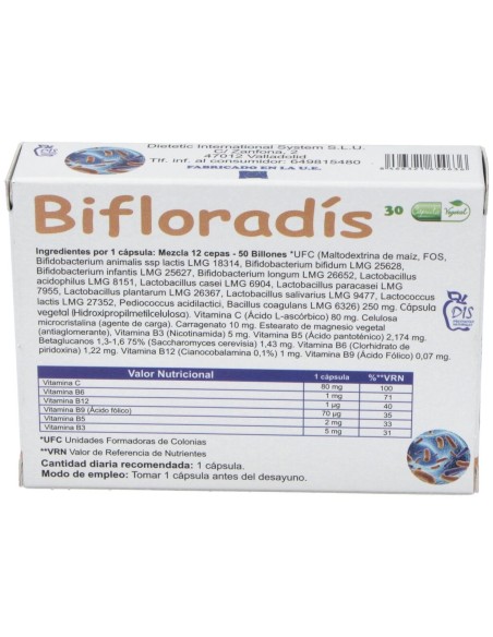 Bifloradis 30Cap. de Dis