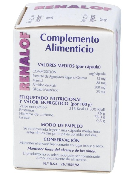 Renalof 30Cap. de Catalysis