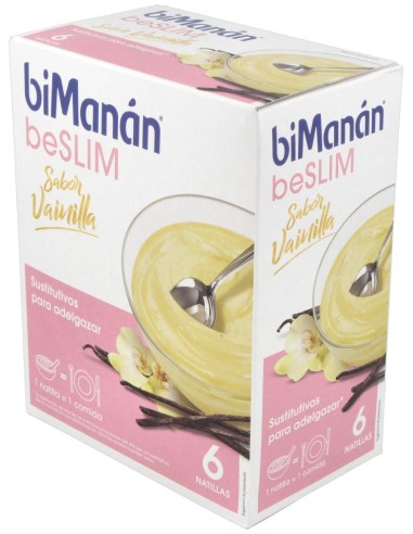 Natillas Sustitutivas Vainilla 6Sbrs. de Bimanan