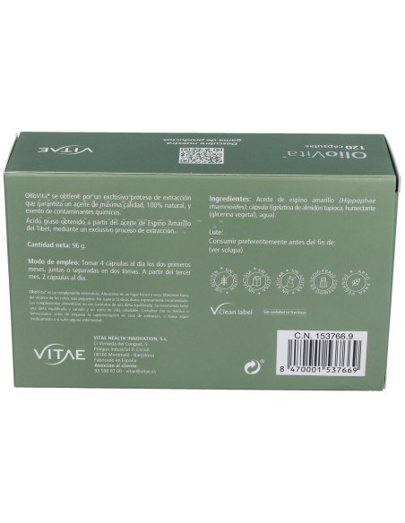 Oliovita 120 cápsulas de Vitae