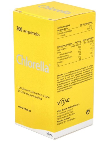 Chlorella 200Mg. 300Comp. de Vitae