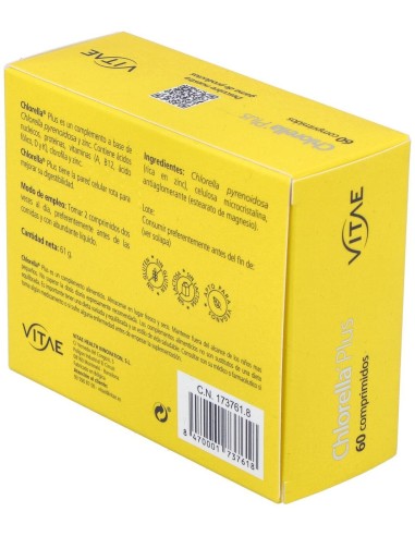 Chlorella Plus 60 comprimidos de Vitae