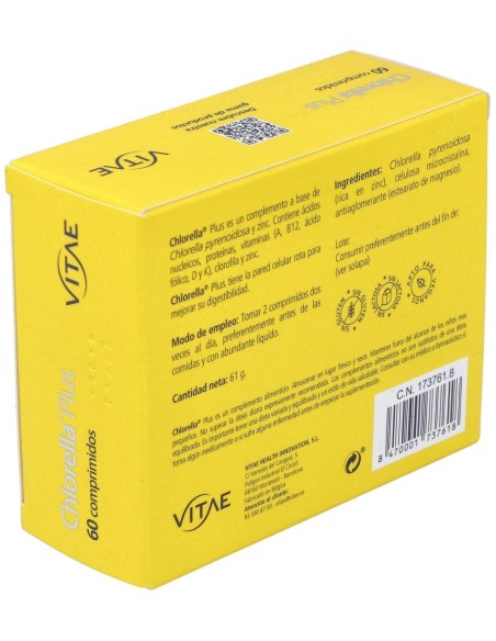 Chlorella Plus 60 comprimidos de Vitae