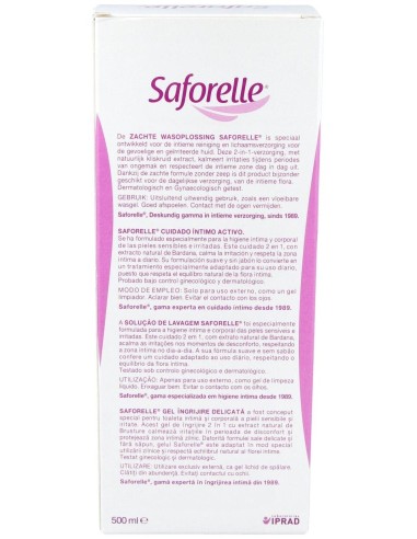 Saforelle Gel Cuidado Intimo 500Ml. de Saforelle