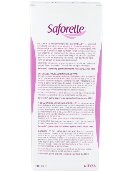 Saforelle Gel Cuidado Intimo 500Ml. de Saforelle
