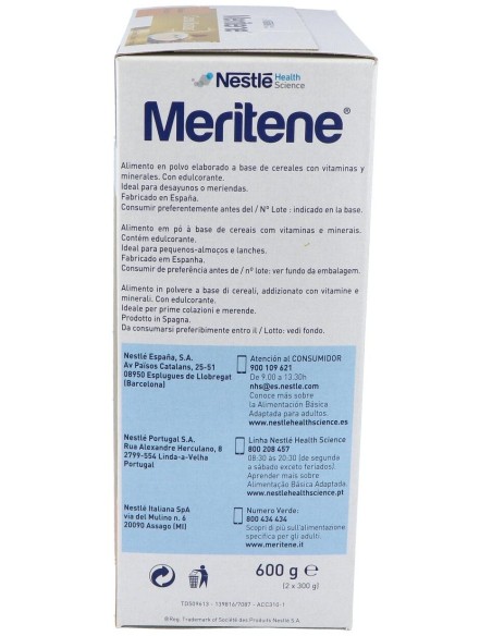 Maritene Cereal Instant Multifrutas 2x300g. de Meritene