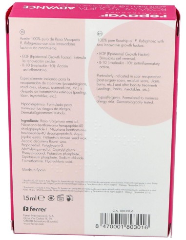 Repavar Regeneradora Aceite Advance 15Ml. de Repavar