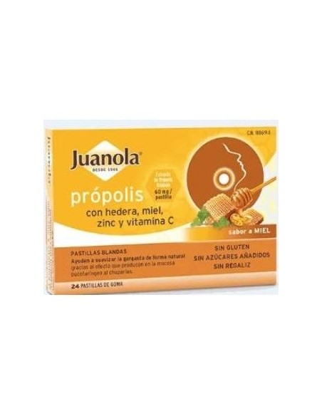Juanola Pastillas Propolis Hedera-Miel 24Ud de Juanola