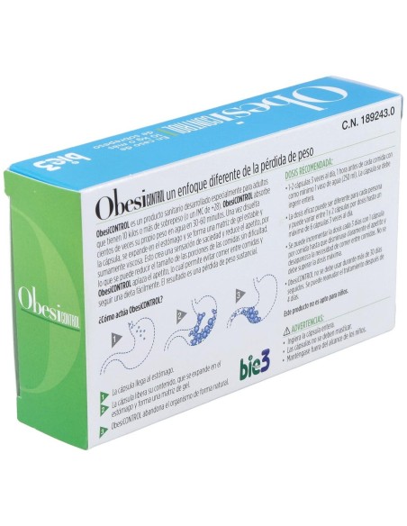 Bie3 Obesicontrol 42 Cápsulas  Bie 3