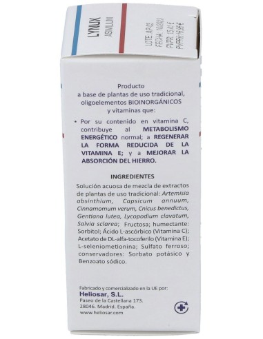 Lynux Asimilium 50Ml. de Heliosar
