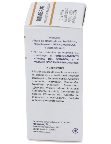 Ritmispag Polichrestum Ritmificans 50Ml. de Heliosar