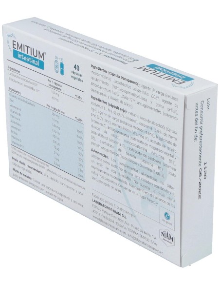 Emitium Intestinal 20+20Cap.Veg. de Niam