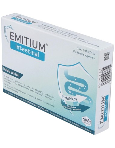 Emitium Intestinal 20+20Cap.Veg. de Niam