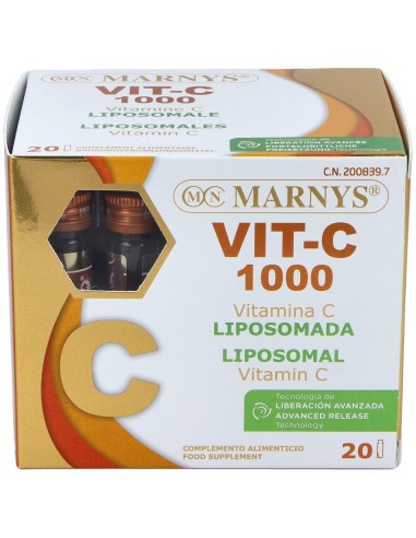 Vit C 1000 Vitamina C Liposomada 20Amp. de Marnys
