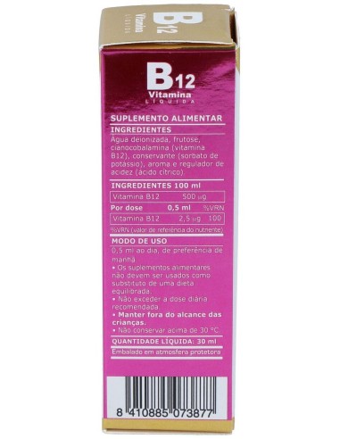 Vitamina B12 Liquida 30Ml. de Marnys