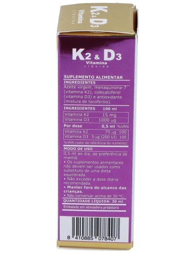 Vitamina K2   D3 30Ml. de Marnys
