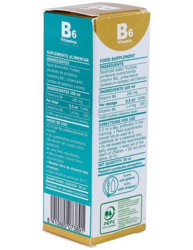Vitamina B6 Liquida 30Ml. Vitahelp de Marnys