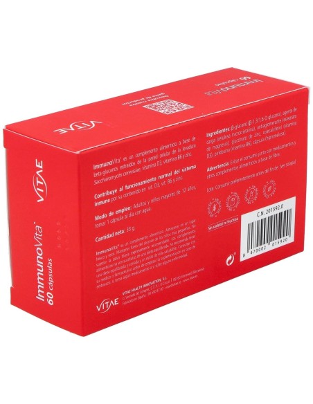 Immunovita 60 cápsulas de Vitae