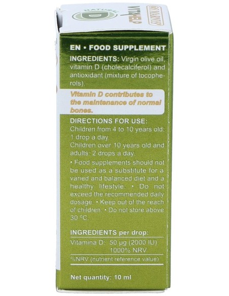 Vitahelp Vitamina D 2000Ui Liquida 10Ml. de Marnys