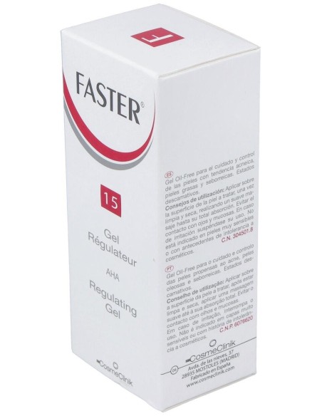 Cosmeclinik Faster 15 Gel Regulador 50Ml. de Faster