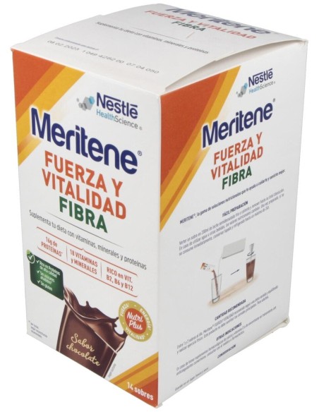 Meritene Fibra Chocolate 14Sbrs. de Meritene