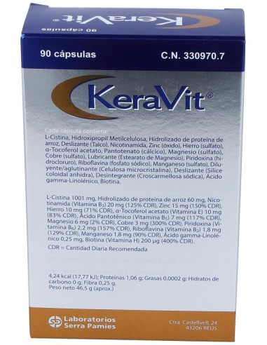 Keravit Cabello Y Uñas 90Cap. de Keravit