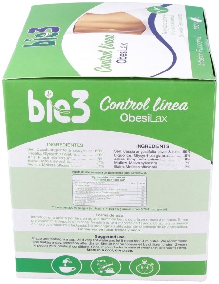 Bie3 Control Linea Obesilax Infusion 100Sbrs de Bie 3