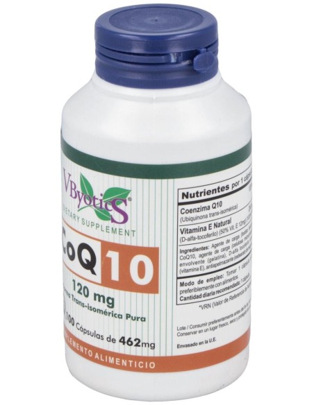 Coenzima Q10 120Mg. 100Cap. de Vbyotics