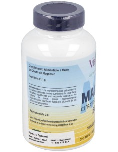 Magmax Citrato De Magnesio 500Mg. 100Cap. de Vbyotics 2