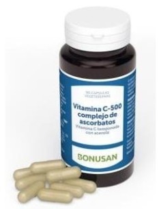 Vitamina C 500 Complejo De Ascorbatos 90Cap. de Bonusan 2