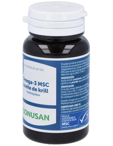 Omega 3 Msc Aceite De Kril 60Cap. de Bonusan