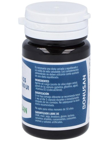 Vitamina D3 25Mcg/1000Ui 90Cap. de Bonusan