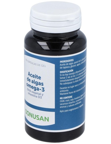 Aceite De Algas Omega 3 60Cap. de Bonusan