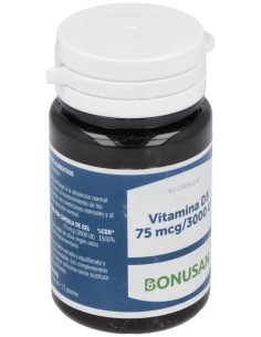 Vitamina D3 75Mcg/3000Ui 60Perlas de Bonusan 2