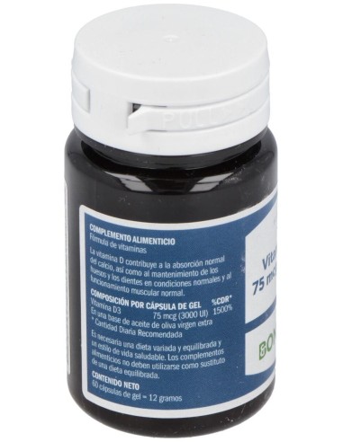 Vitamina D3 75Mcg/3000Ui 60Perlas de Bonusan
