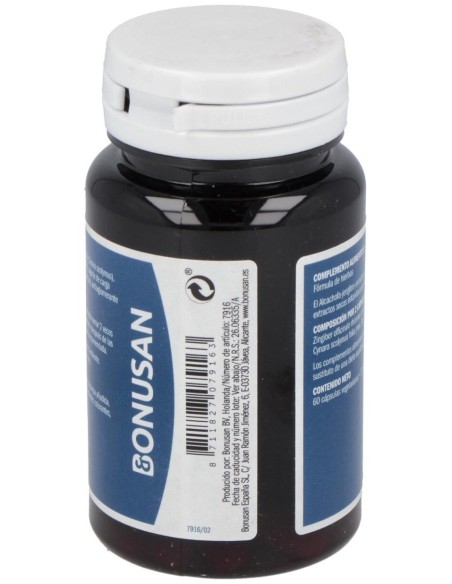 Alcachofa-Jengibre Extracto 60Vcap. de Bonusan