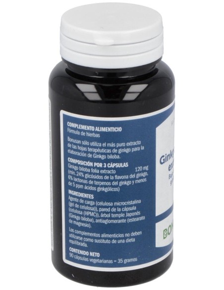 Ginkgo Biloba Extracto 90Vcap. de Bonusan