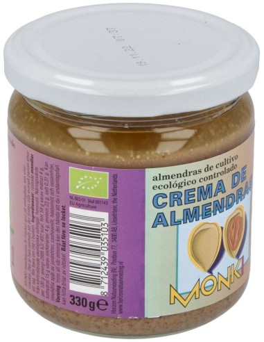 Crema De Almendras Tostadas  330Gr. Bio de Monki