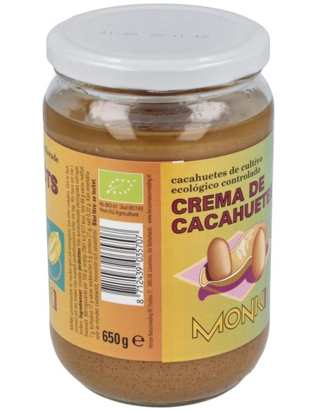 Crema De Cacahuete Grande Bio 650 g  de Monki