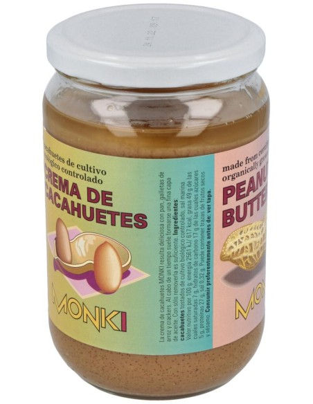 Crema De Cacahuete 650Gr. Bio de Monki